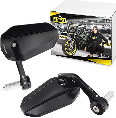 Area1 Motorrad Spiegel Lenkerendenspiegel CNC kompatibel mit Startpilen 401 701 / kompatibel mit Karion 125 (V66)