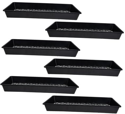 PRETYZOOM Lot De 6 Plateaux De pour Pépinière Broyage Fin Et Lisse pour Culture De Plantes