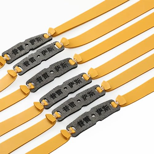 Lot de 10 bandes plates de rechange pour lance-pierre – Très résistantes de 1,3 à 2 mm d'épaisseur, matériau en latex naturel, essentiel pour la chasse aux catapultes (longueur 280 mm), épaisseur 2 mm