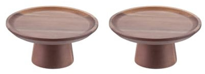 Lot de 2 présentoirs à gâteaux en bois pour tartes de table de mariage S