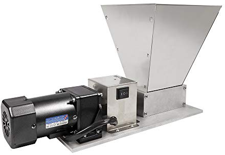 Elektrische Getreidemühle aus Edelstahl 60W, Kornmühle mit Eimer und Reinem Kupfer Motor, Elektrisch Schrotmühle für Getreide Mais Stroh Futter