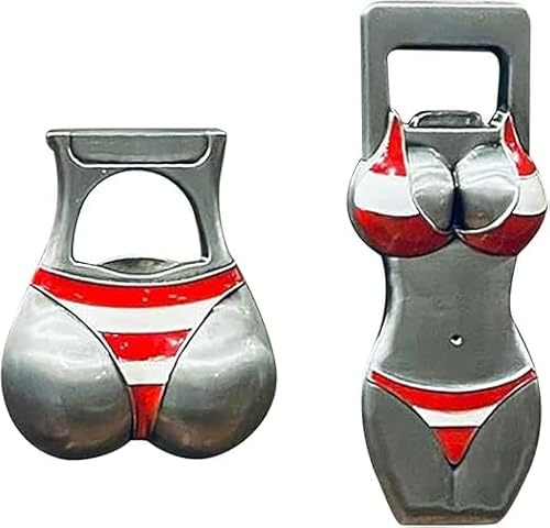 Bikini Bottle Openers,2PCS Hot Sexy Girls Design Bar Funny Beer Bottle Opener,Portable Fridge Butt Bottle Opener For Bars,Hotels,Night Clubs,Party&Gifts