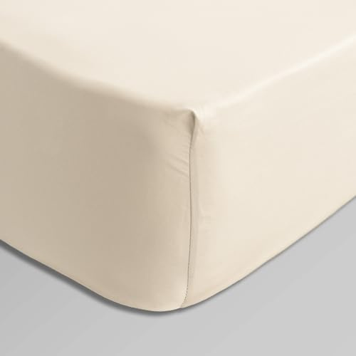 Fantasy Sateen Natural Spannbettlaken, 150 x 200 cm