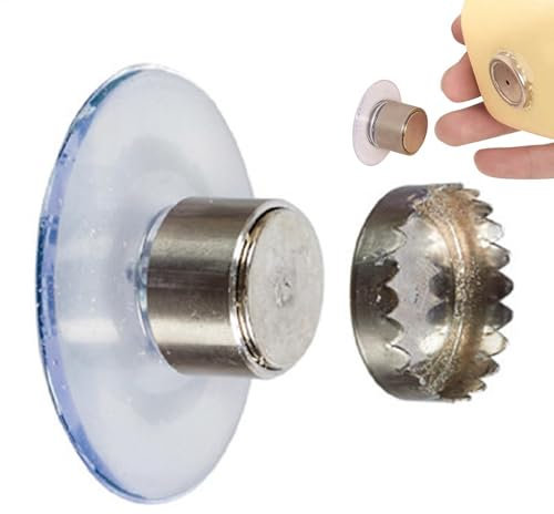 2 Pieces Magnetic Soap Dish Stainless Steel Wall Mounted Soap Holder Solid Magnet with Suction Cup Wall Mounted Soap Container with Suction Cup Soap Savers for Magnetic Soap Bar