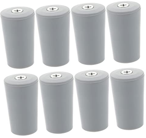 MAGICLULU 8pcs Roller Shutter Stopper Replacement Screws Grey Plastic Buffer Stoppers for Window Security Shutter Fasteners for Home Use