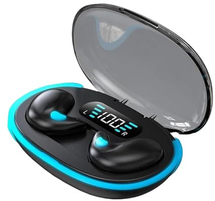 Auriculares con cancelación de ruido | Auriculares deportivos | Auriculares intrauditivos con cancelación de ruido | Auriculares inalámbricos ligeros de audio transparente, auriculares invisibles para