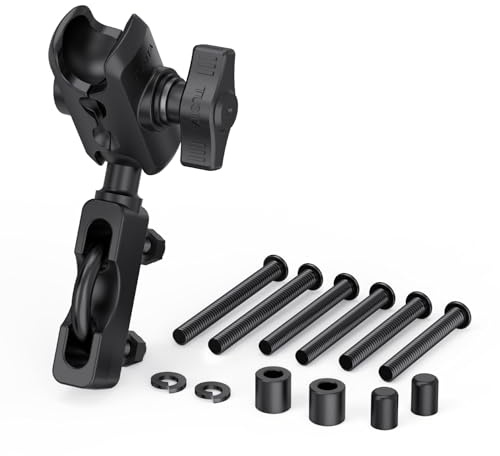 TUSITA Moto Support Réservoir Embrayage Frein Guidon Base à Bille Taille B 1, Bras Double Emboîtement - B Taille Court