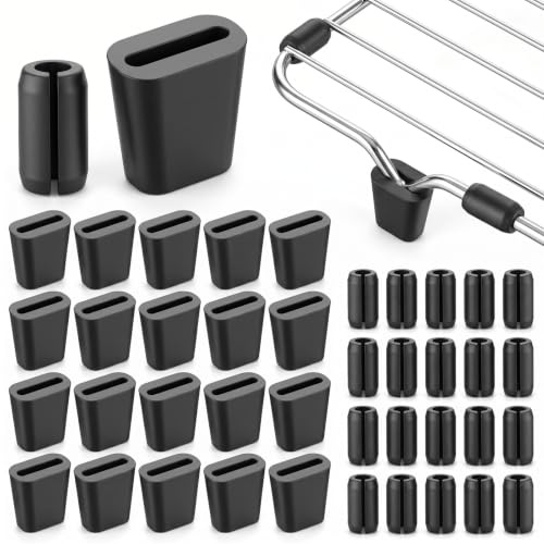 40 Pcs Rubber Feet for Sink Grid, Heavy Duty Sink Grid Replacement Rubber Feet, Non-Slip Kitchen Wire Rack Protector Bumper Replacement Parts for Grate Kitchen Wire Rack