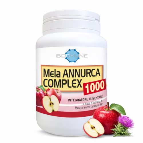 Mela Annurca Complex 1000 | Formula Premium dal 2018 con Mela Annurca, Estratto di Olivo, Cardo Mariano e Cassia Nomame | Per il Benessere Circolatorio e Capelli Forti e Vitali | Made in Italy