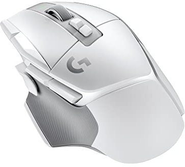 Logitech G G502 X LIGHTSPEED Wireless Gaming Mouse - Optical mouse with LIGHTFORCE hybrid optical-mechanical switches, HERO 25K gaming sensor, compatible with PC - macOS/Windows - White