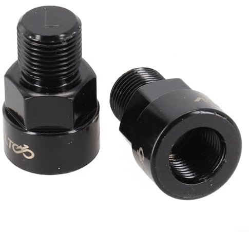 Fahrradpedal-Adapter, passend für 14 mm Kurbeln und 12 mm Pedale, passend für normale Schuhe, Zubehör für Heimtrainer, 2 Stück