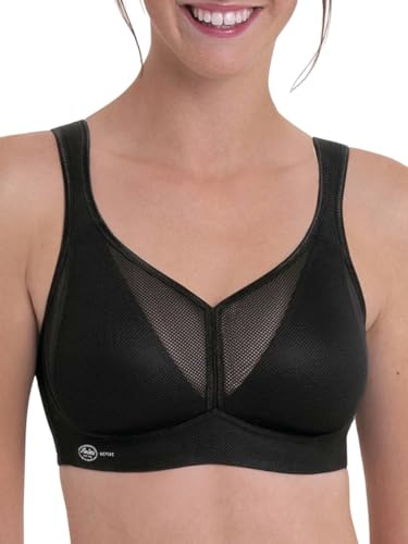 Anita Active Sport BH DeltaPad Damen starker Halt Maximum Support | DeltaPad-Schale, atmungsaktiv, ultraleicht, Feuchtigkeitstransport, auch für größere Cups