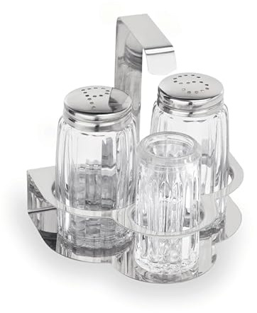 12x Salz und Pfeffer, Zahnstocherglas Menage 10,5 cm