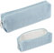 Deepton Federmäppchen Cord, Stifte Mäppchen Mädchen, Hellblau Aesthetic Pencil Case Girl Adults, Schlamppermäppchen Damen, Federtasche Erwachsene Federmappe für Schule, Büro
