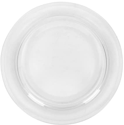 BRIGHTFUFU Stabiler Glasplatte 27cm Mikrowellenteller aus Glas Hitzebeständige zum Gleichmäßigen Erhitzen für Mikrowelle Geeignet für Mikrowellengeräte