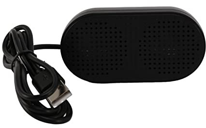 Rtxbvg USB Haut-Parleur Portable, Haut-Parleur Multimedia Stereo Alimente pour Ordinateur Portable PC (Noir)