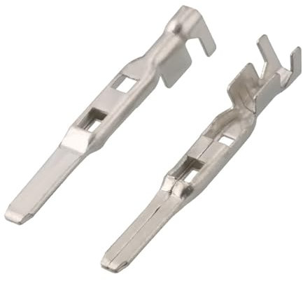 JEQGDLUI 20 Stück 2,8 mm 211CL3S2160 Messing verzinnte Anschlussblöcke DJ616A-2.8X0.8B Stecker Steckdose Sicherungskasten