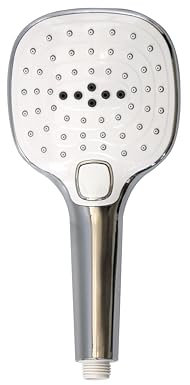 DURO LIMON Wassersparender Duschkopf Groß XXL - Duschbrause Sparsam mit Starkem Strahl - Brausekopf Dusche mit 3 Strahlarten, Ohne Schlauch, Chrom