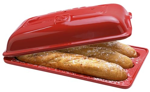 Baguette Bread Pan, Premium Nonstick French Bread Baking Pan, 3 Loaves Baguette Pan With lid, Heating Evenly for Sourdough, Italian Bread, Perfect for Creating Crisp Golden-Brown Crust Easy To Release