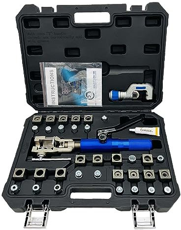 Kit di strumenti di svasatura idraulica for riparazione freno doppio a 45° con 3/16-1/2 for linea in rame, tubi in acciaio e riparazione GM Utensile idraulico