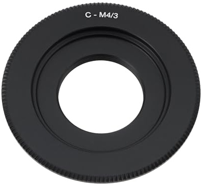 EMSea Kamera Objektiv Adapter C-M4/3 Mount Adapter Kompatibel mit Panasonic M4/3 MFT, Schwarz