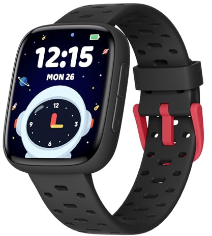 TICTIKY Fitness Tracker Orologio Bambini 6-16 - Senza APP, 1,83 Schermo AMOLED Orologio Intelligent con Contapassi, Monitoraggio Sonno/Frequenza Cardiaco, IP68 Impermeabile Per Ragazzi e Ragazze