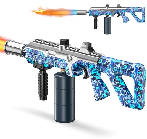 CIPOVEVOS Powerful Propane Torch, Adjustable Flame Kitchen Torch for BBQ, Gas Welding, Steak Searing, Weed Burning and Campfire Ignition (Tank Not Included) (Navy Blue)
