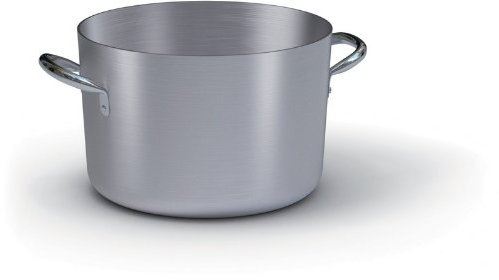 BALLARINI 7020.45 Casseruola Alta, Due Maniglie in Alluminio Crudo, 45 Cm