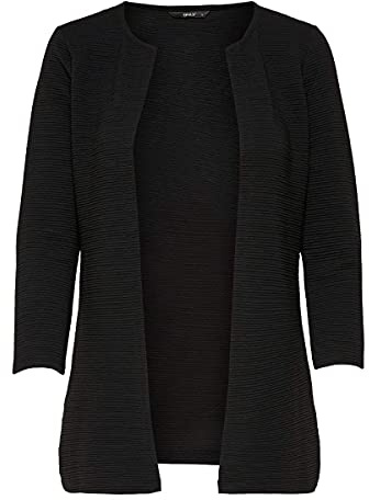 ONLY Damen ONLLECO 7/8 Long Cardigan JRS NOOS 15112273, Black, S