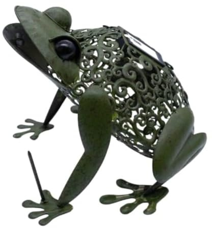 Smart Solar 1050113 Dekofigur Frosch aus Metall