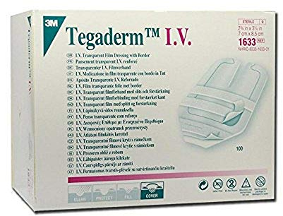 3 m Tegaderm i.v. pflaster 7 cm x 8,5 cm