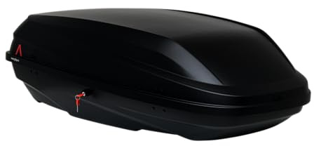 G3 Bicube Dachbox 360 Liter Dachkoffer Lx1456mm, Bx850mm, Hx436mm, Autokoffer Kunststoff matt schwarz