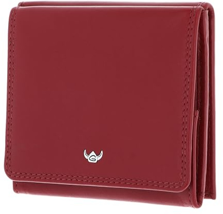 Golden Head Cuero Monedero Caja vienesa Polo RFID Protect Wiener Schachtel 1183 Rot Rojo Oscuro