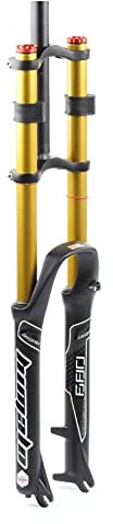 TYXTYX Mountainbike-Federgabel 26/27,5/29-Zoll-Doppelschulter-MTB-Luftgabeln, Abfahrtsabseilweg 130 mm