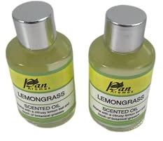 Set mit 2 Aromatherapie-Ölen, 10 ml, Aromatherapie-Set, 2 x 10 ml, Aromatherapie-Öle für Haus, Potpourri, aromatische Öle, zum Brennen von 2 Stück (Zitrone)