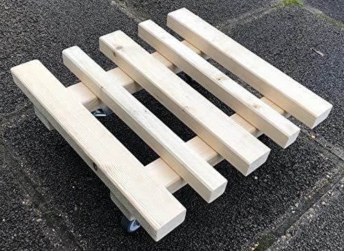 Pflanzenroller Scandi-Design TNC280 280kg Vollholzroller aus Nadelholz gehobelt (400x400mm)
