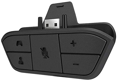 Stereo Headset Adapter für Xbox One, Series X|S und Elite Controller - Kopfhörer Audio Konverter für Sprachchat & Game Sound Mix, Mikrofonüberwachung und Lautstärkeregler