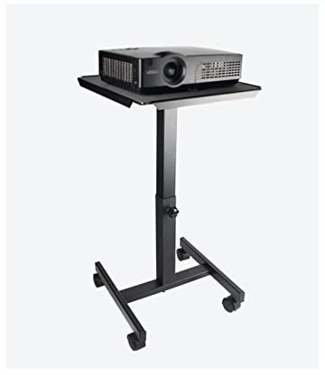 HIHELO Trépied pour Projecteur Chariot de Chariot de Support de projecteur Universal Télescopic Lift Portable Mébable Floor à Domicile Étagère de projecteur Black Black Support DJ (Color : Bruin)