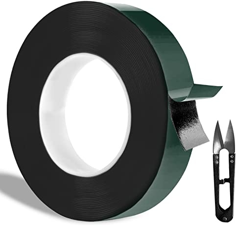 cinta doble cara extrafuerte de Color Negro, Cinta de Doble Cara Extrafuerte de 25mm x 10m, Fijación Instantánea en Múltiples Superficies cinta de Montaje Impermeable para automocion..etc