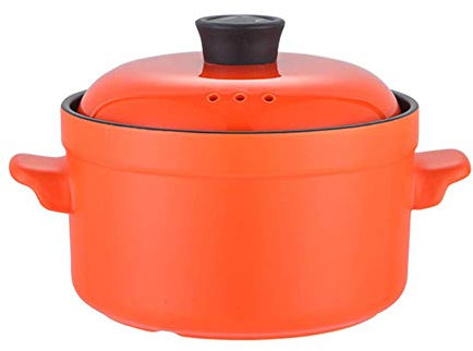 Casseruola in Ceramica con Coperchio, pentola di Terracotta Fatta a Mano pentola di Terracotta pentola Sana pentola di zuppa di cipolle pentola di zuppa