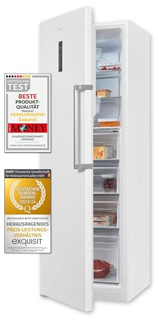 Exquisit Gefrierschrank GS295-NF-H-040D weiss | 274 l Nutzinhalt | NoFrost | Alarm | 60cm Breite