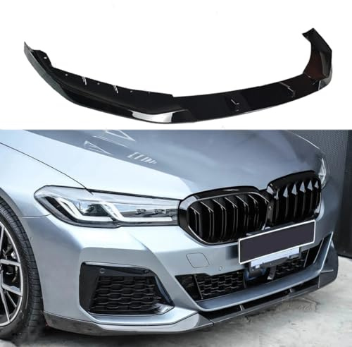 PEJLHK Auto-Frontstoßstangenspoiler-Splitterlippe für BMW 5 Series G30 G31 Lci M Performance Style 2021-2023, Kratzfester Diffusorspoiler, Body Kits