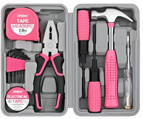 Hi-Spec 13Pc Precision Screwdriver Set for Electronics & Device Repair Pink | Controlled Work On Small Screws, Magnetic Tips, Pry Tools Included, Organized Case, Phone And Laptop Service