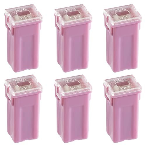 ALLECIN 6 Piezas 30A Perfil Alto Fusibles Coche Cuadrado 30Amp Fusible en Forma de Caja Tall Standard Profile Fuse para Camiones Coches