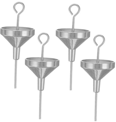 Beaupretty 4pièces Entonnoirs Mini Acier pour Et Huiles Essentielles pour Remplir Bouteilles Voyage