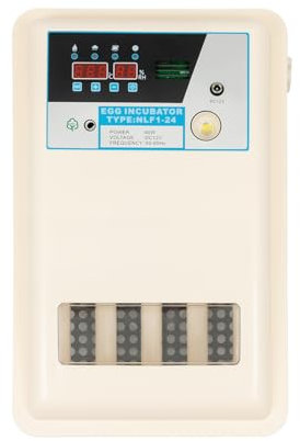 Eierinkubator Brutautomat 24 Eier Automatischer Eierbrutkasten mit LED-Display Automatischer Eierwende und Temperaturregelung, Feuchtigkeitsanzeige