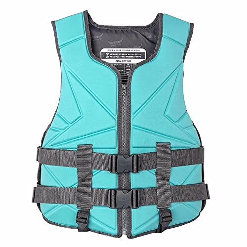 SMTSEC Neopren Schwimmweste Erwachsene Kinder Auftriebsweste SUP Rettungsweste Kajak Auftriebshilfe Schwimmhilfe Kajakweste Für Paddling Board Bootfahren Wassersport Schnorchelweste,Green-S