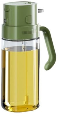 FENGJISUN Olive Oil Dispenser Cooking Oil Sprayer 2 In 1 Olive Oil Dispenser Bottle For Air Fryer Salad Frying Kitchen Cooking(Grün)