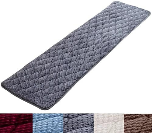 PLCIVSA Bankkissen Bankauflage Outdoor/Drinnen Sitzpolster Sitzbank Bankpolster Banke Kissen Kissenauflage Unterseite Antirutsch, Waschbar Abnehmbare(Gray,35x200cm)