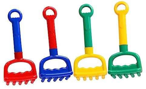 SOPOTUTU 4 Piezas Juguete para Palas de Plástico Colores para Arena Jardín y Estimula Creatividad y Habilidades